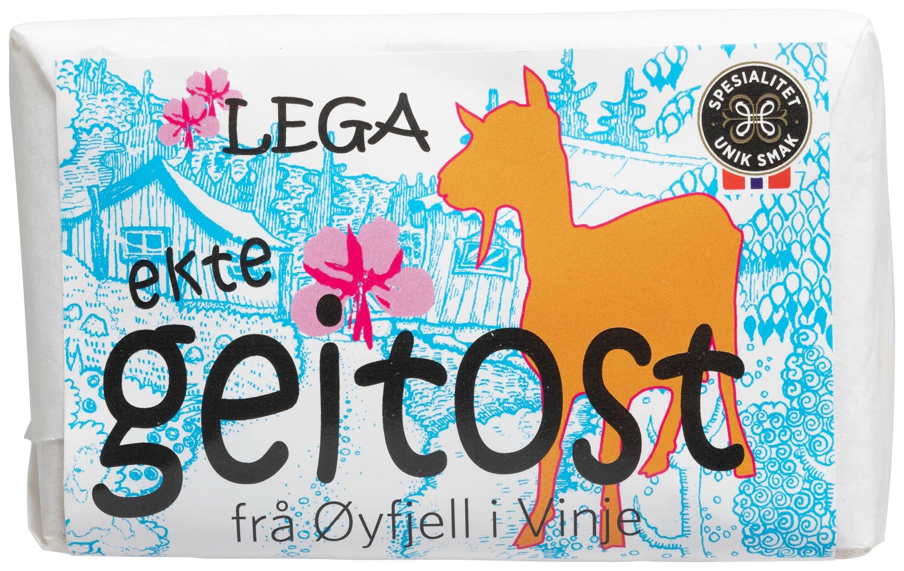 Pakninga med ekte geitost frå Øyfjell i Vinje